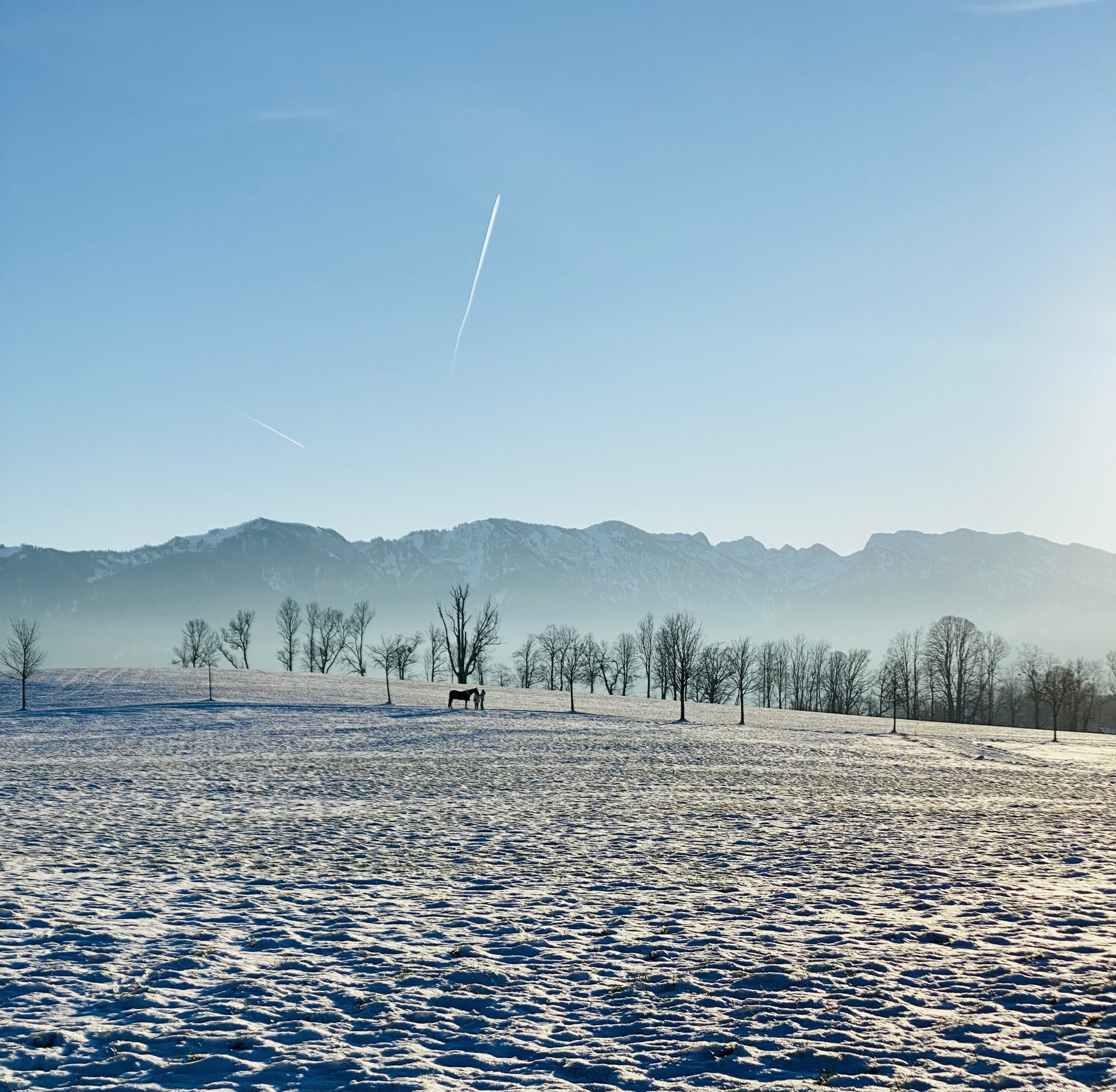 Winterlandschaft Wackersberg