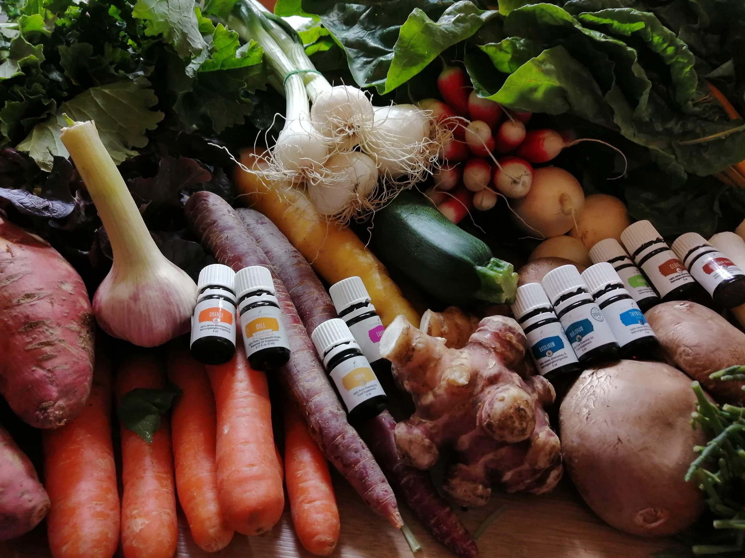 Gemüse mit Aromaöl Cucina Vital