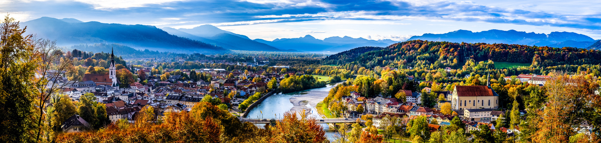 Herbstpanorama, Bad Tölz