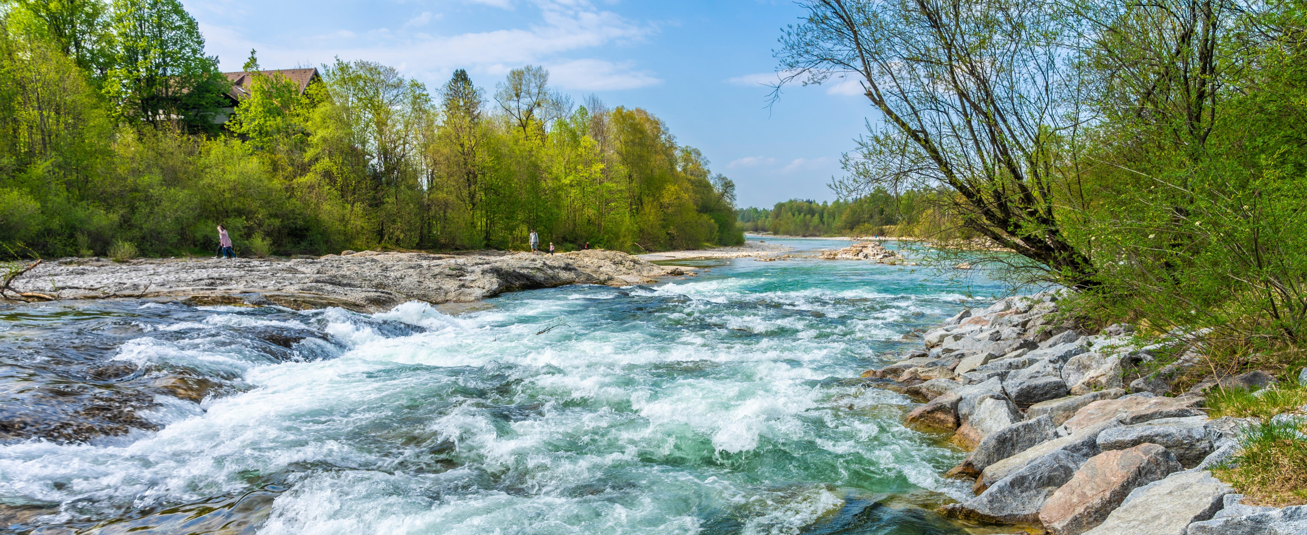 Wildfluss Isar nei Bad Tölz 