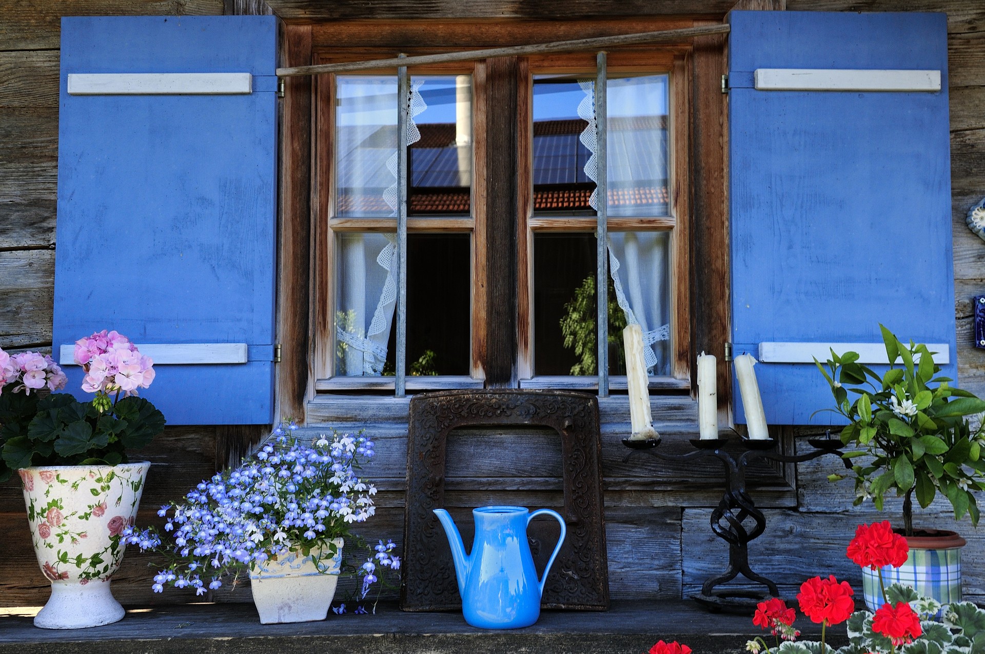 Dekoriertes Fenster