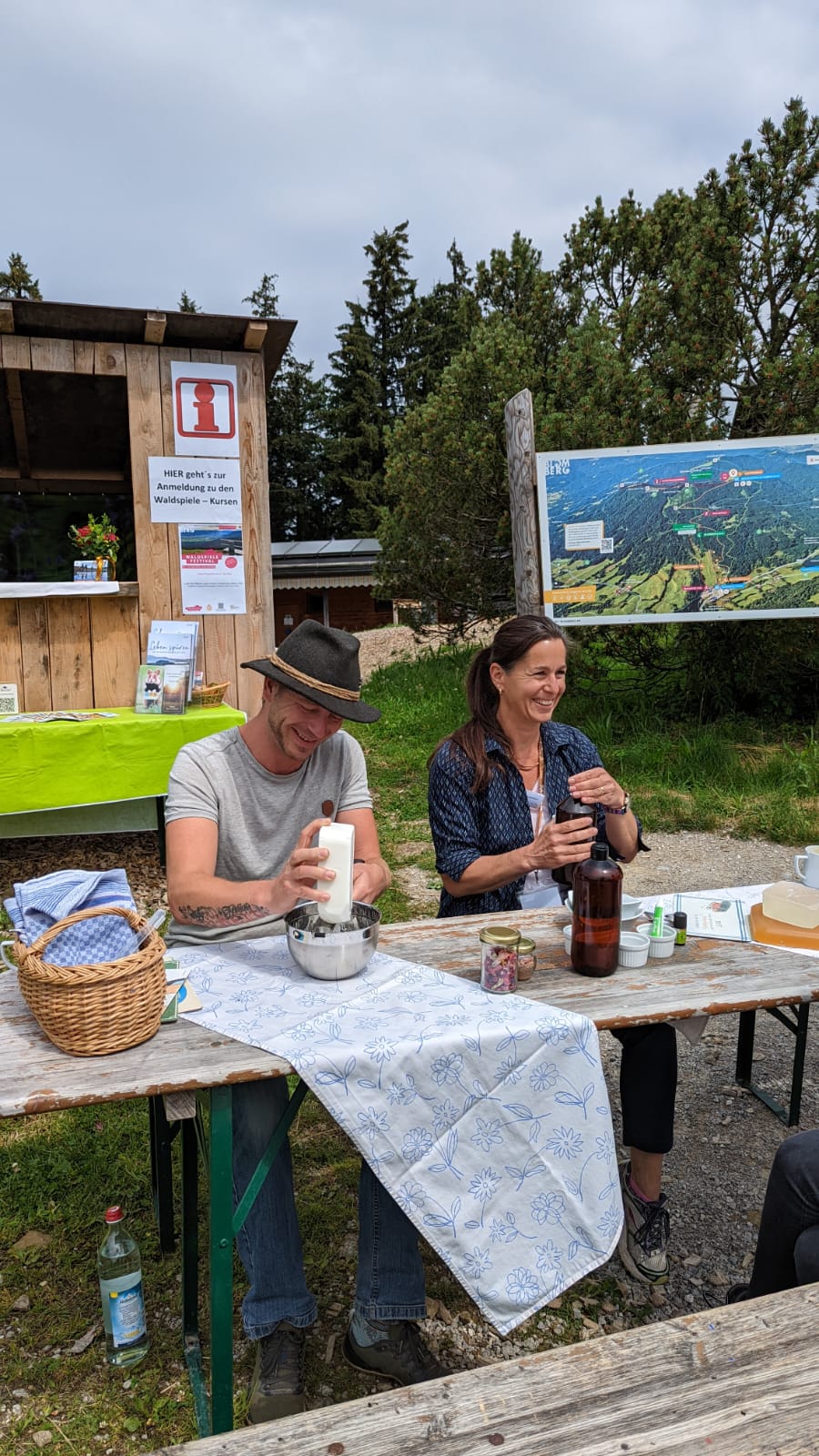 Seife herstellen am Berg