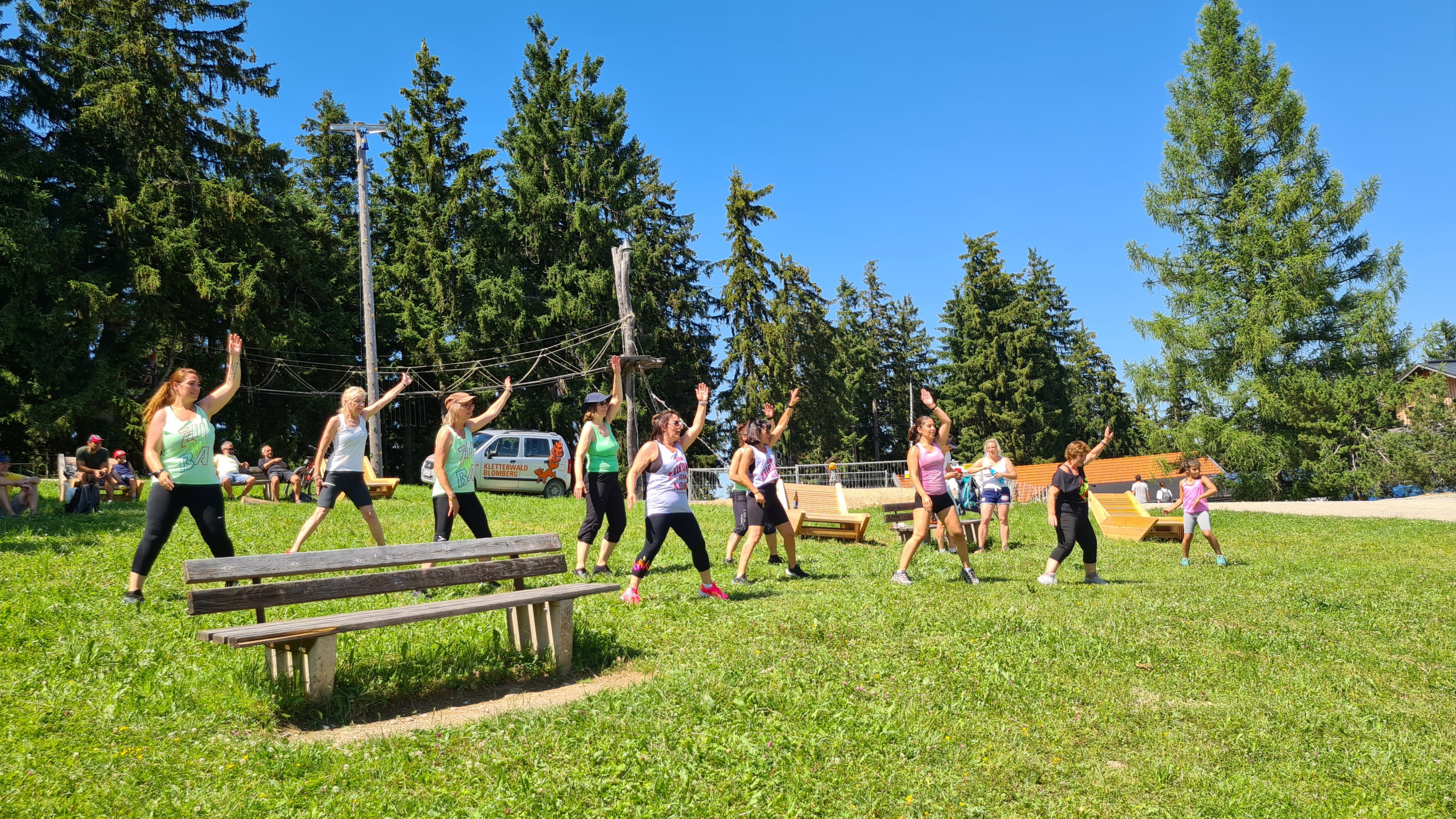 Zumba am Berg